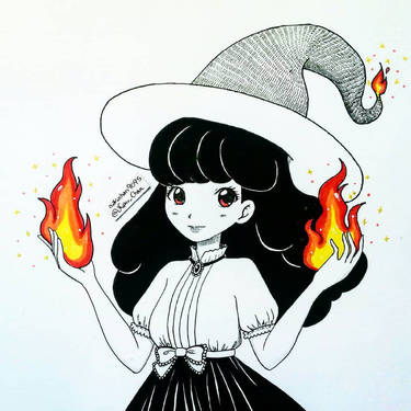 Witchtober 2018 Day 07 - Fire Witch