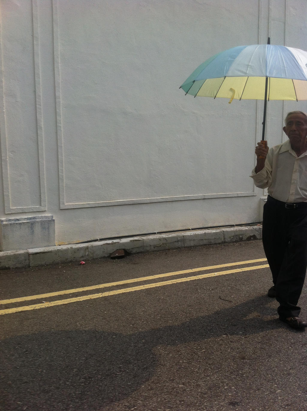 men with umbrella