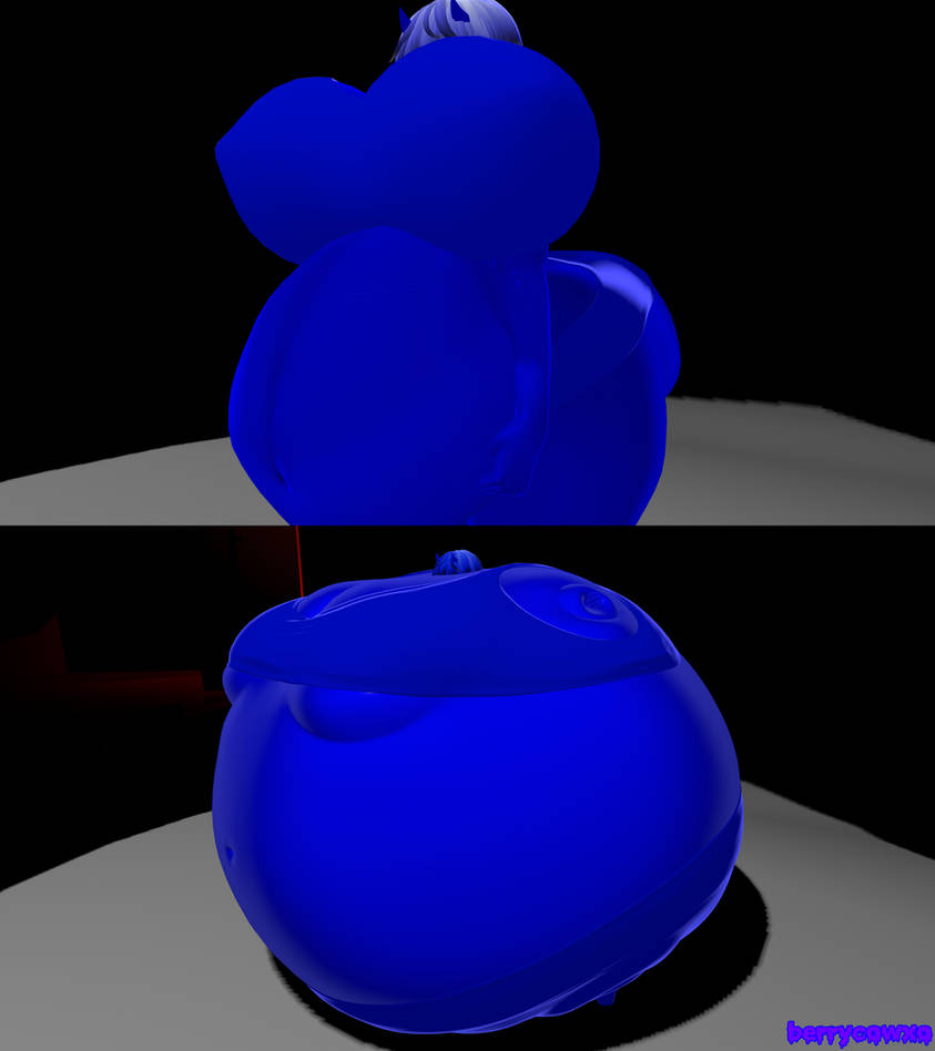 Blueberry Inflation Inosuke Filled To Bursting | Blueberry Girl Inflation by berrycowxo on DeviantArt