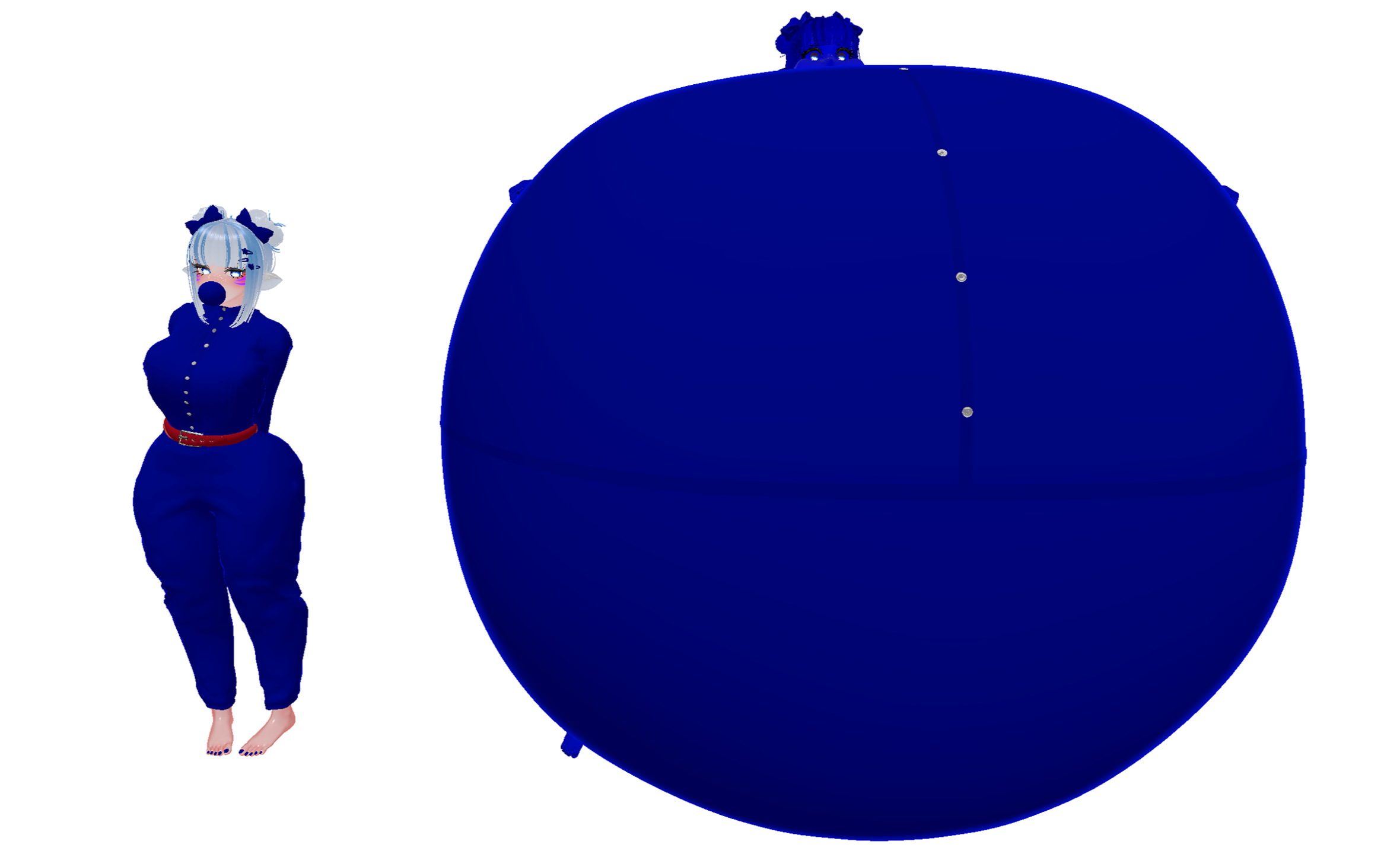 That's One Juicy Blueberry | Body Inflation Girl by berrycowxo on ...