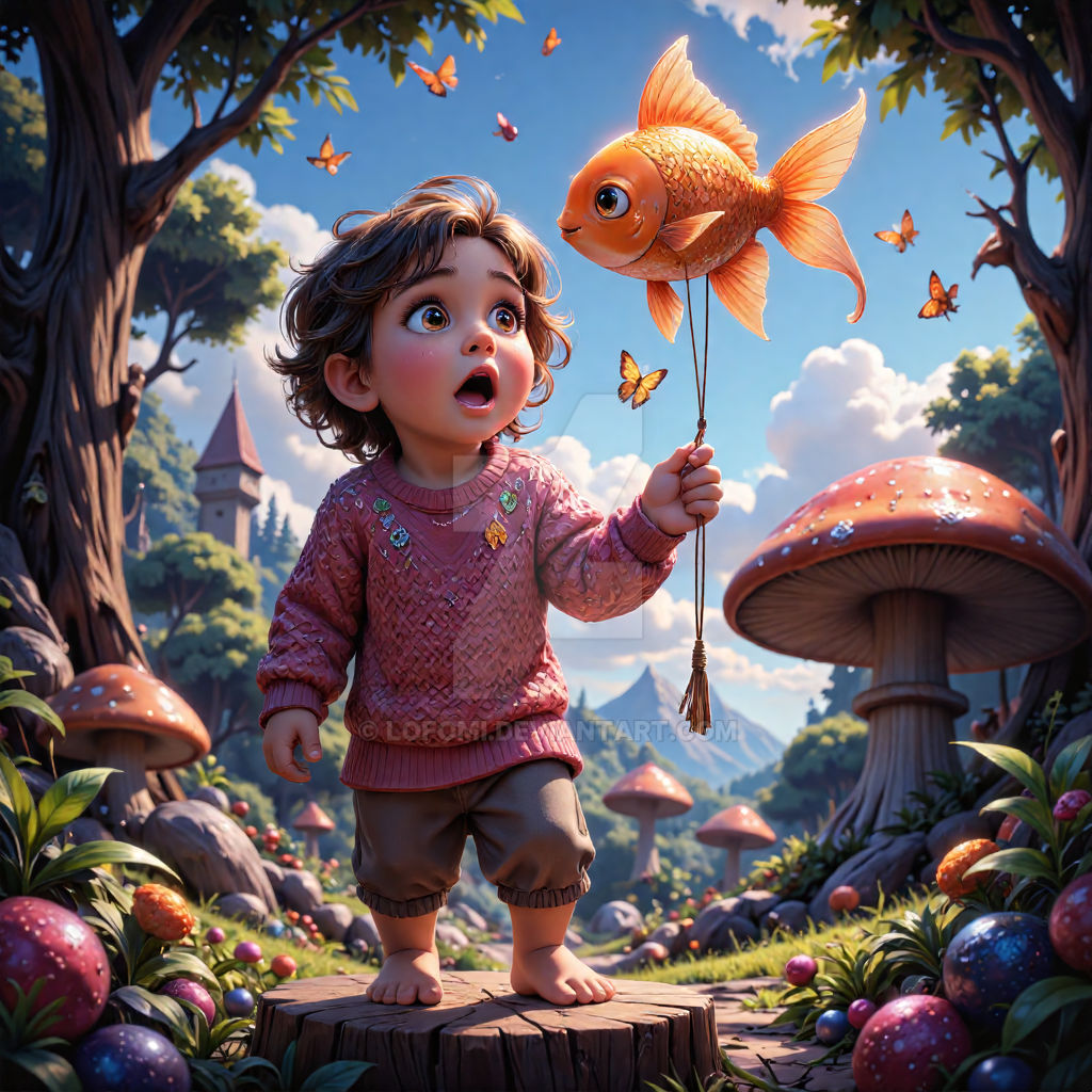 Pretty Boy Fish Boy with fish by lofomi on DeviantArt