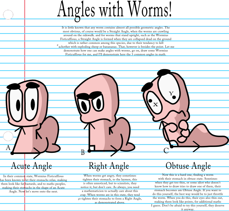 Angles With Worms - A Pointless Math Lecture