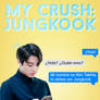 My crush: Jungkook - WATTPAD COVER