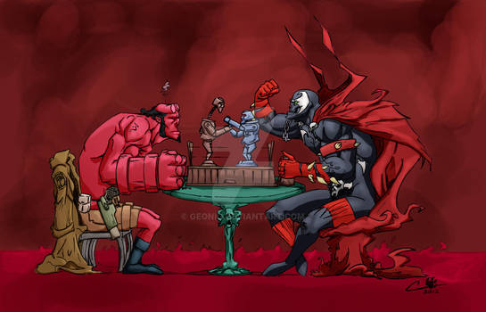 spawn vs  hellboy