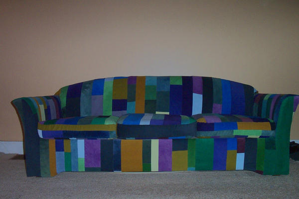 My couch I reupholstered