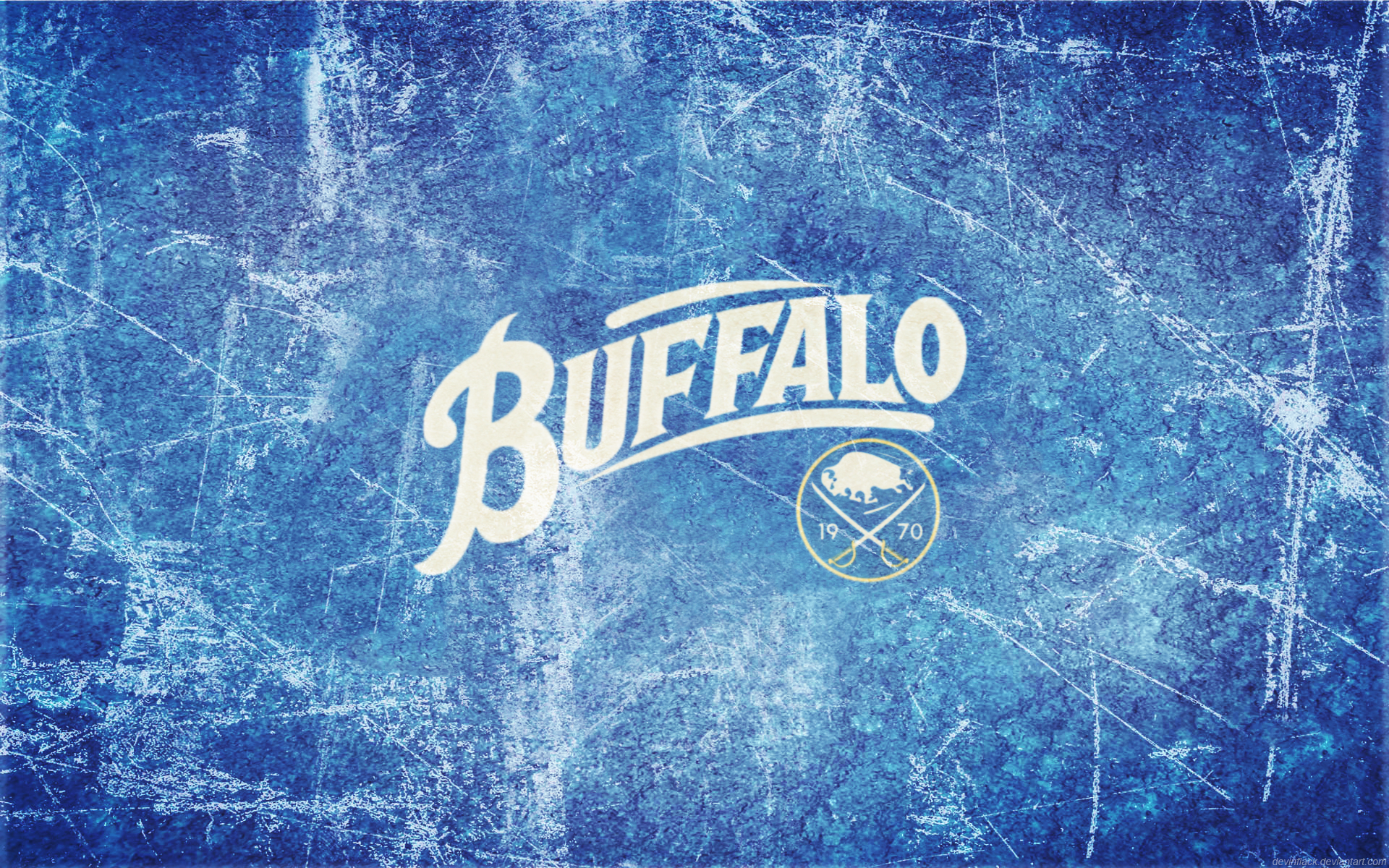 Sabres 40th Ice Wallpaper