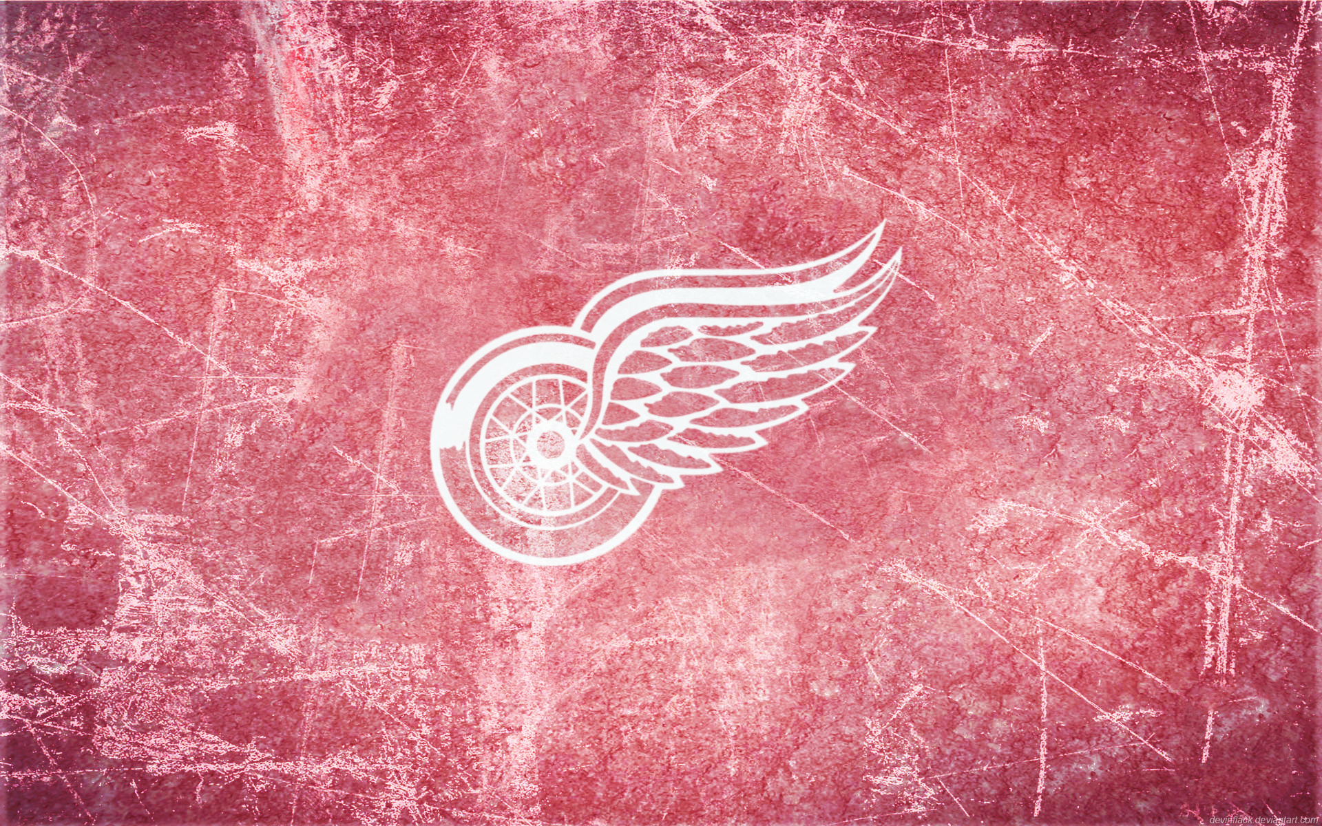 Red Wings Update Ice Wallpaper By Devinflack On Deviantart