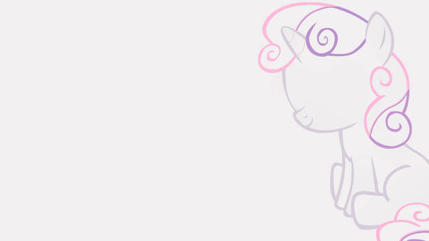 Minimalistic Sweetie Belle Wallpaper