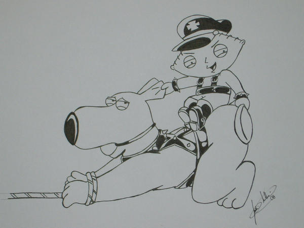 FamilyGuy: Brian gets a Spank