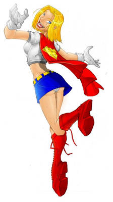 supergirl quick colored