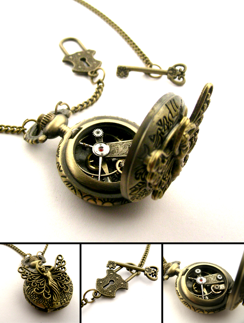 Fantasy Fairy Locket - Steampunk Locket Pendant