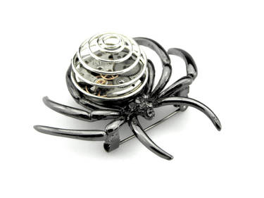 Steampunk Spider Brooch - Tarantula Pin