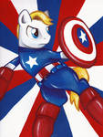 Captain America Pony by MilesofCrochet