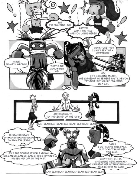 Lettering Thursday night fight page 4