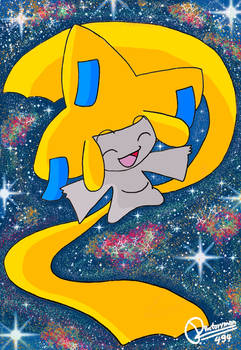 Jirachi floating into space