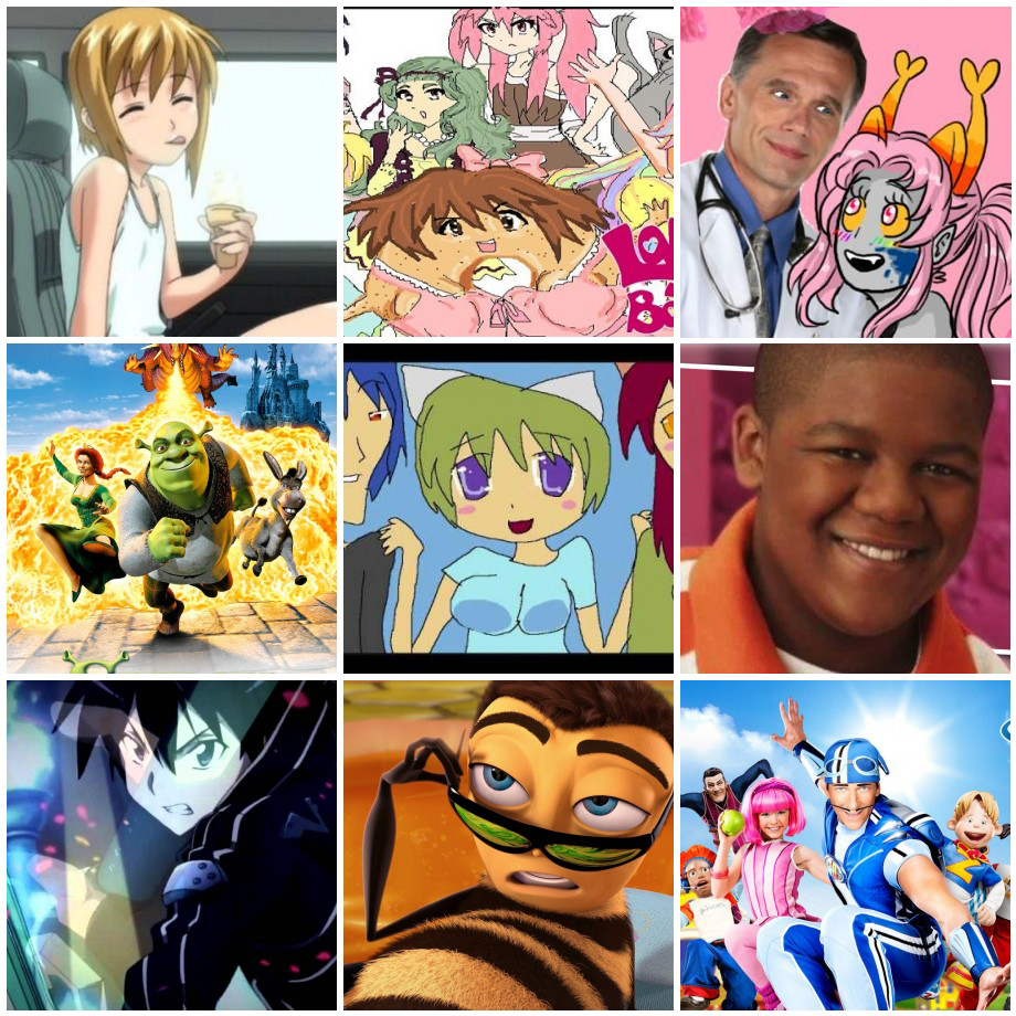 3x3 of my favorite anime as of 2021 vs 2012. : r/MyAnimeList