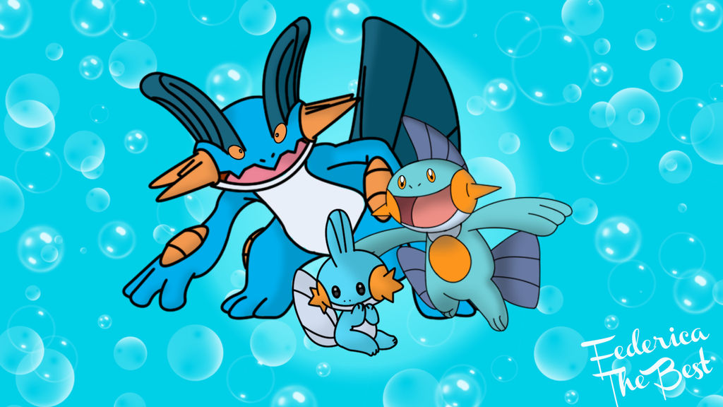 Mudkip Evolutions by FedericaTheBest on DeviantArt