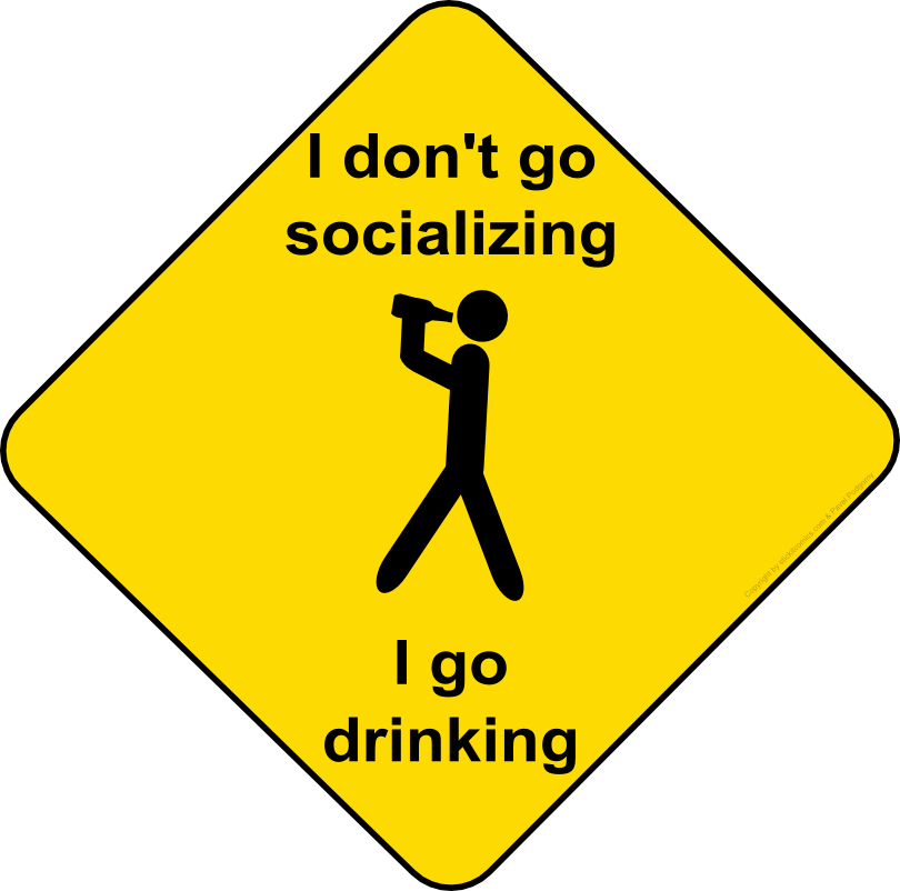 Drinking or socializing