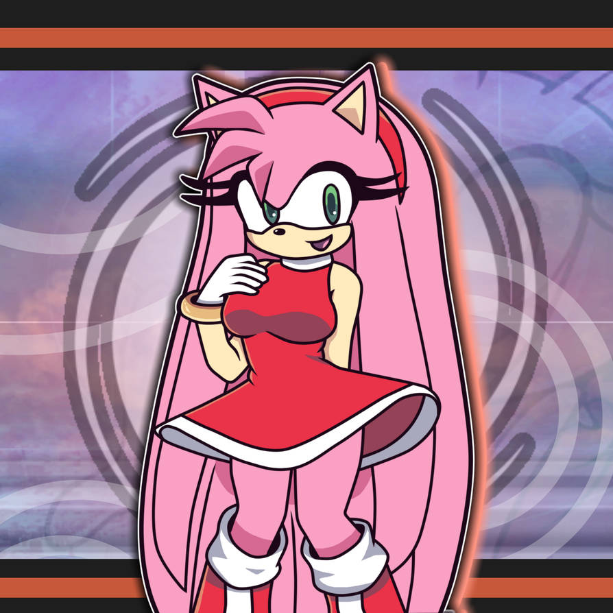 Amy Rose (LONG HAIR VER.) by xyztrrz on DeviantArt