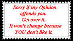 Opinion Stamp by lady-warrior