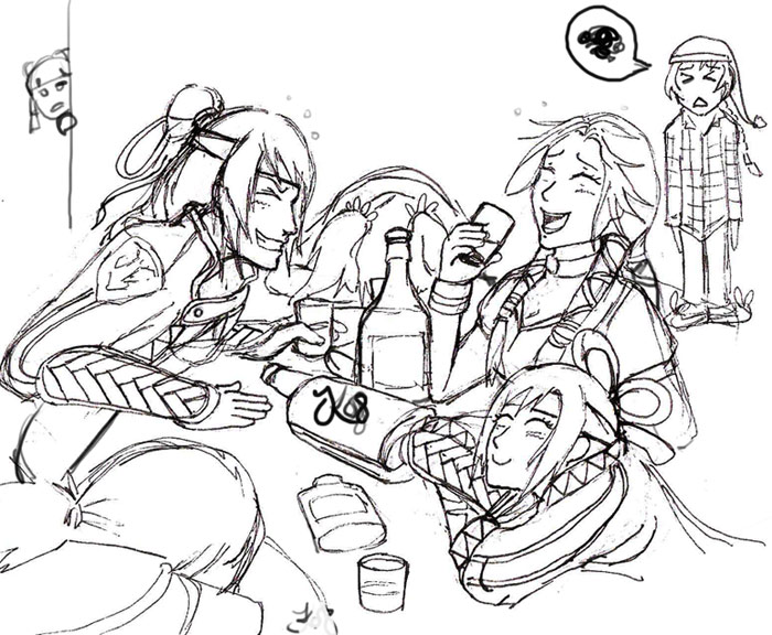 Suikoden 5: WIP drinking