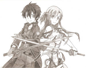 Kirito and Asuna - Sword Art Online