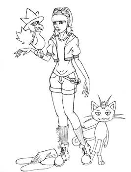 Camelia and her pokemon