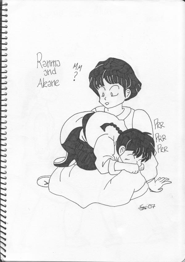 Akane Drawing Ranma Ranma and Akane 2 by satu-d-2 on DeviantArt