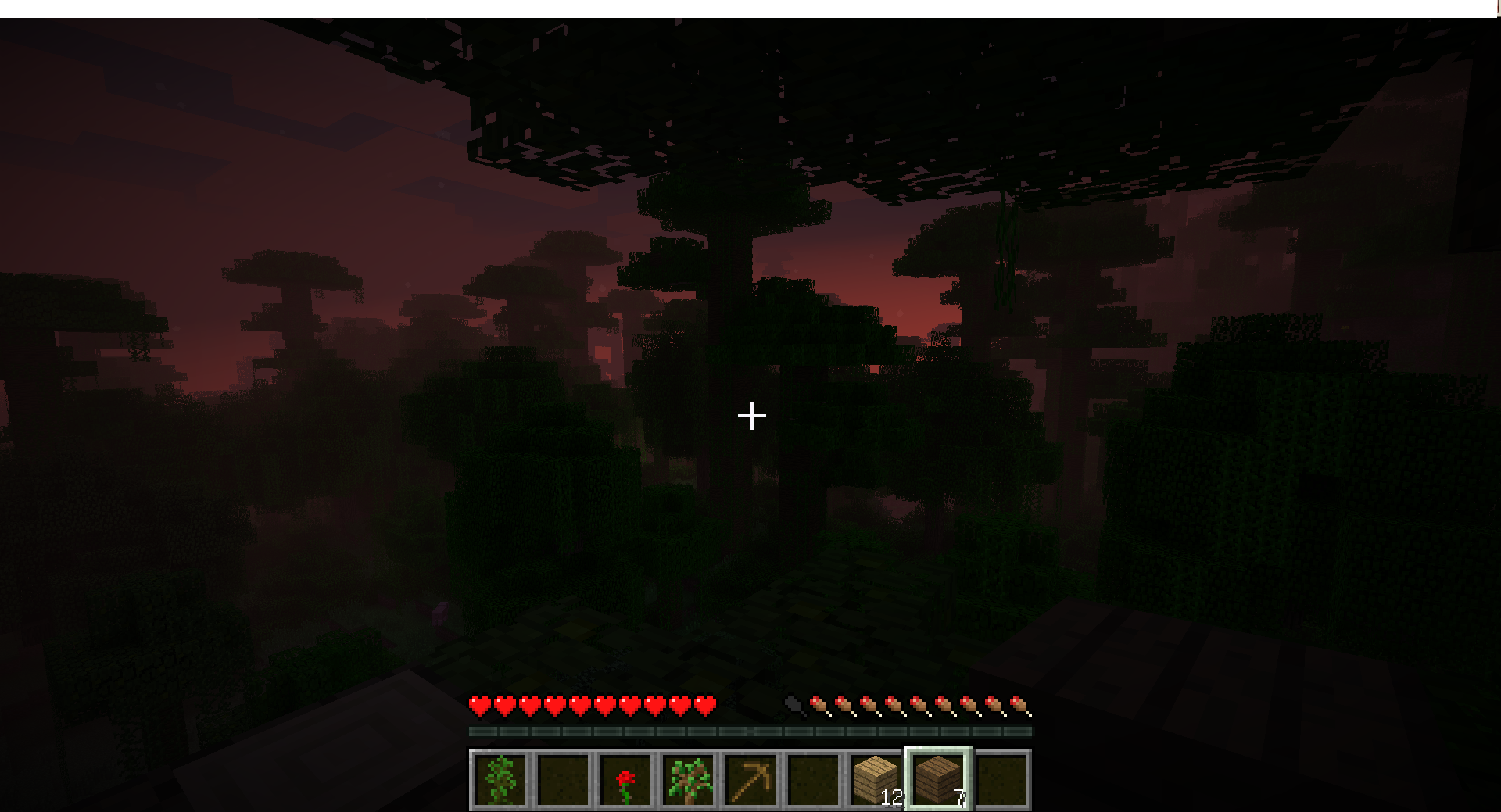 Sunset in minecraft