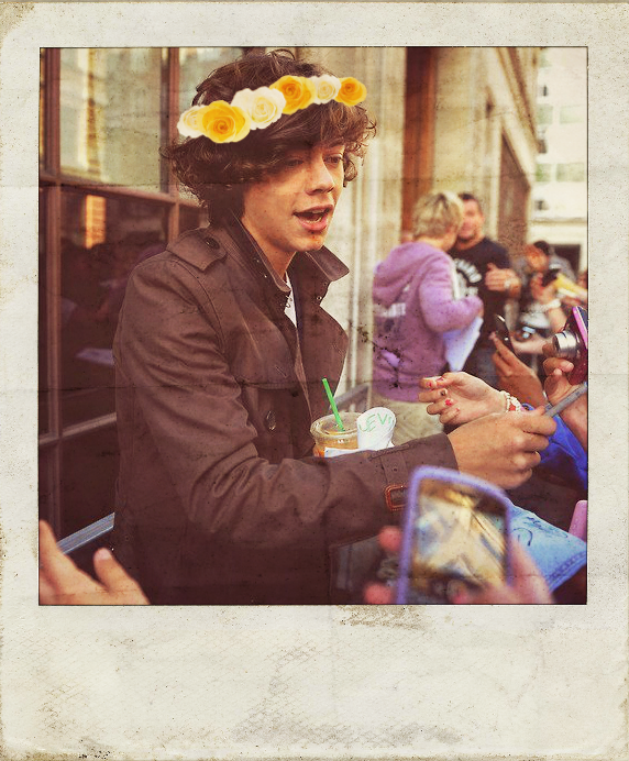 Harry and flowers...