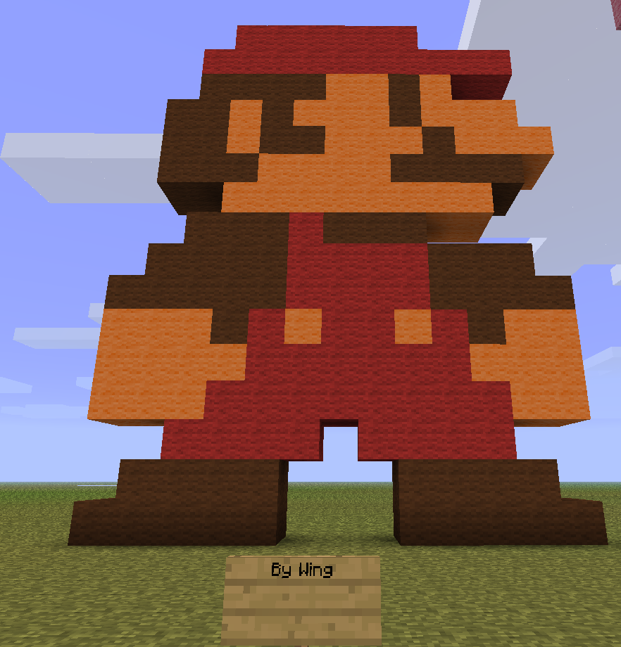 Classic Mario in minecraft