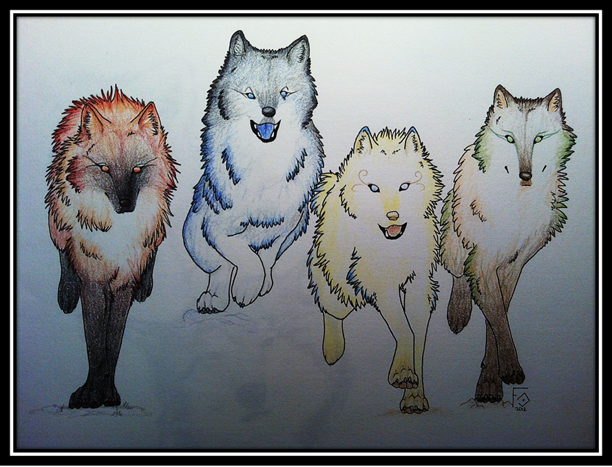 Elemental Wolves Deviantart