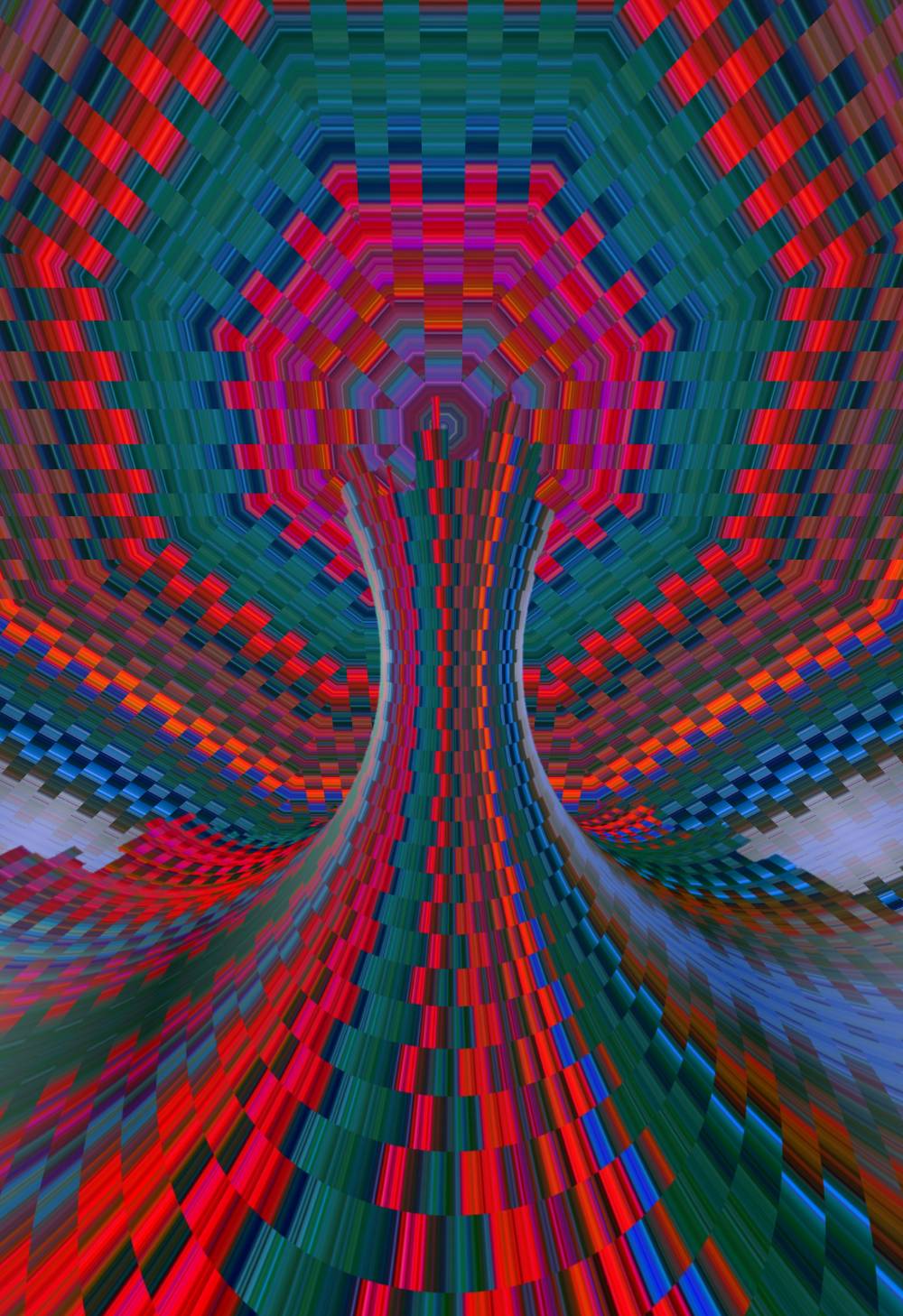 Checker Red Tree Checker Tree 3 by FrederickShultz on DeviantArt