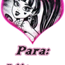 para: Liitzyy Dorado Corazon de draculaura #selly#