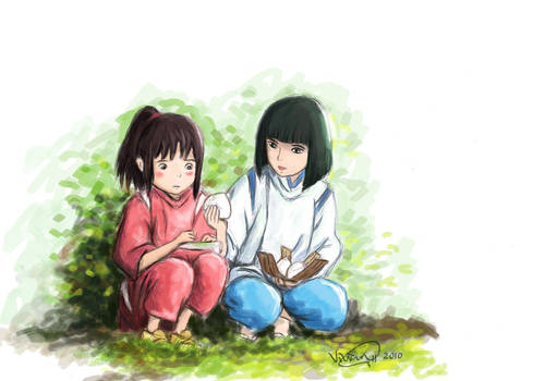 Spirited Away - Chihiro + Haku