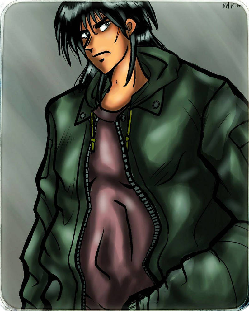 Kayji My Kaiji fanart drawing, 23/Oct/2023 by makimogpfb on DeviantArt