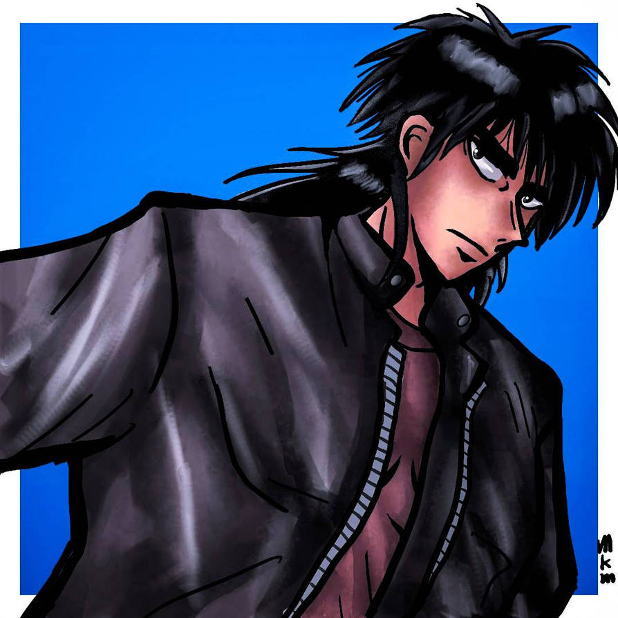 Kayji My Kaiji fanart drawing, 30/Dec/2023 by makimogpfb on DeviantArt