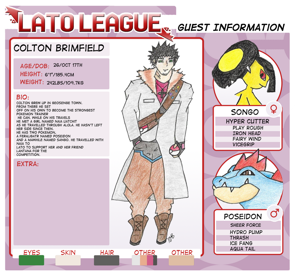 Colton Brimfield Pokemon Trainer By Gorillawarfare68 On