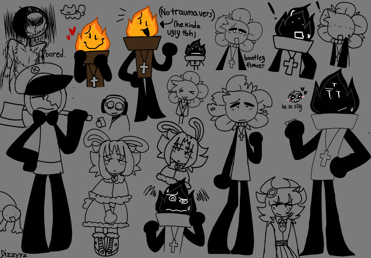 Random oc doodles cuz im bored by Dizzyyz on DeviantArt
