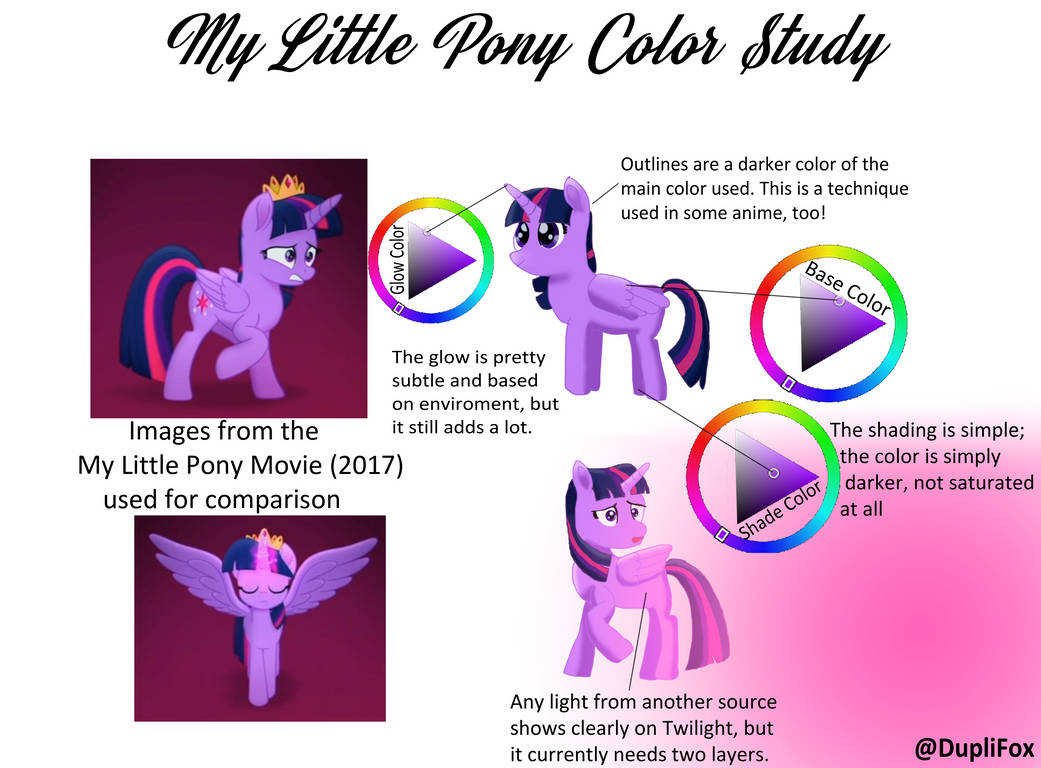 MLP Color Study by DupliFox on DeviantArt