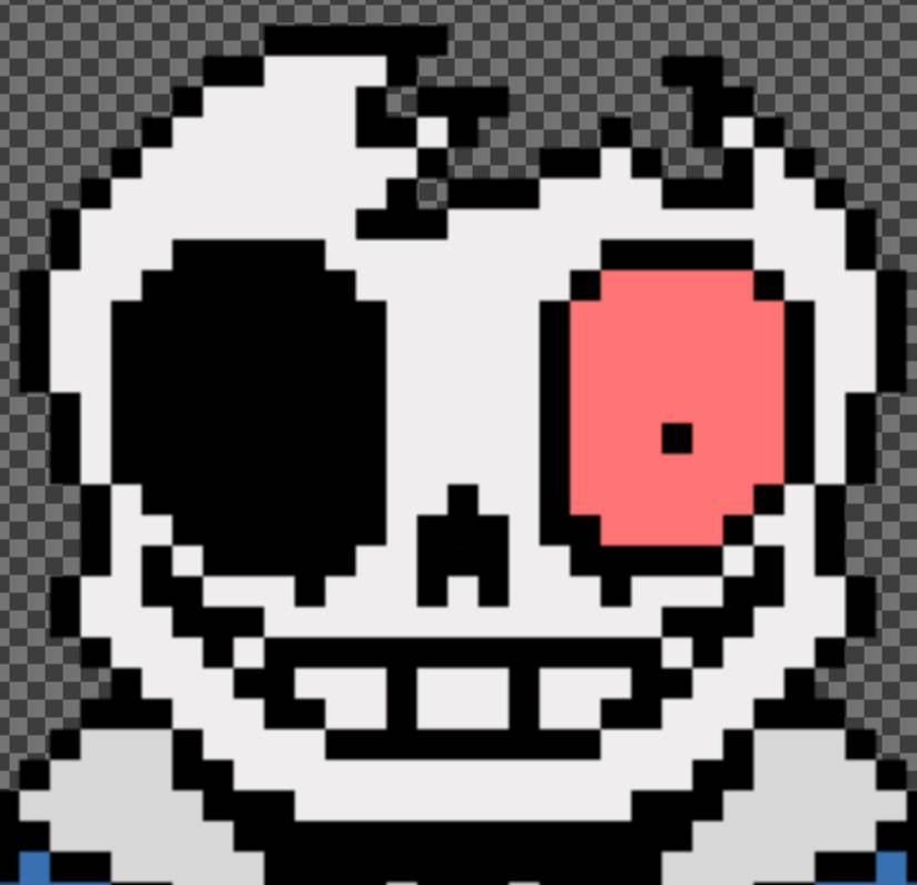 Pixel art sans look up