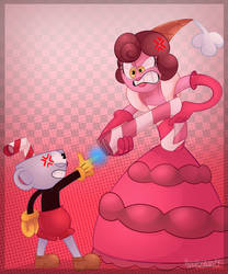 Cup Vs Bon Bon by KarlaDraws14