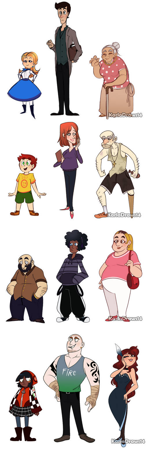Random Character Designs by KarlaDraws14 on DeviantArt