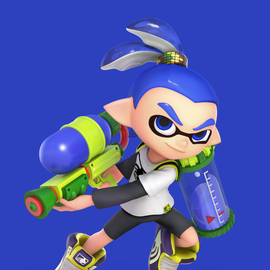 Inkling Boy from Super Smash Bros Ultimate by WinterAnimations2011 on ...