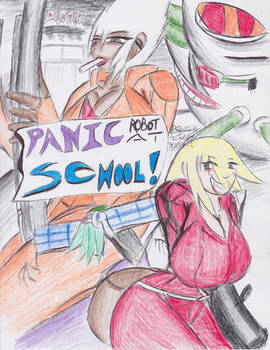 Panic Robot At School! -cover-