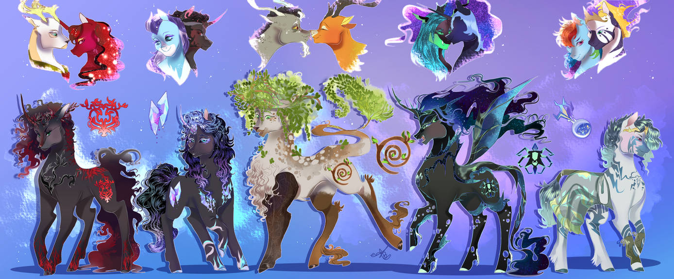 -Commission- Elemental creatures. by BunnAri on DeviantArt
