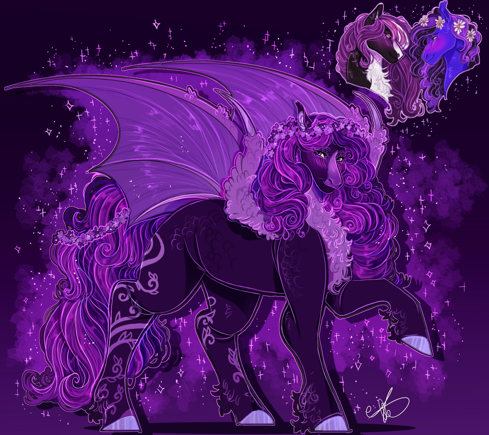 -Commission- Pretty in purple.