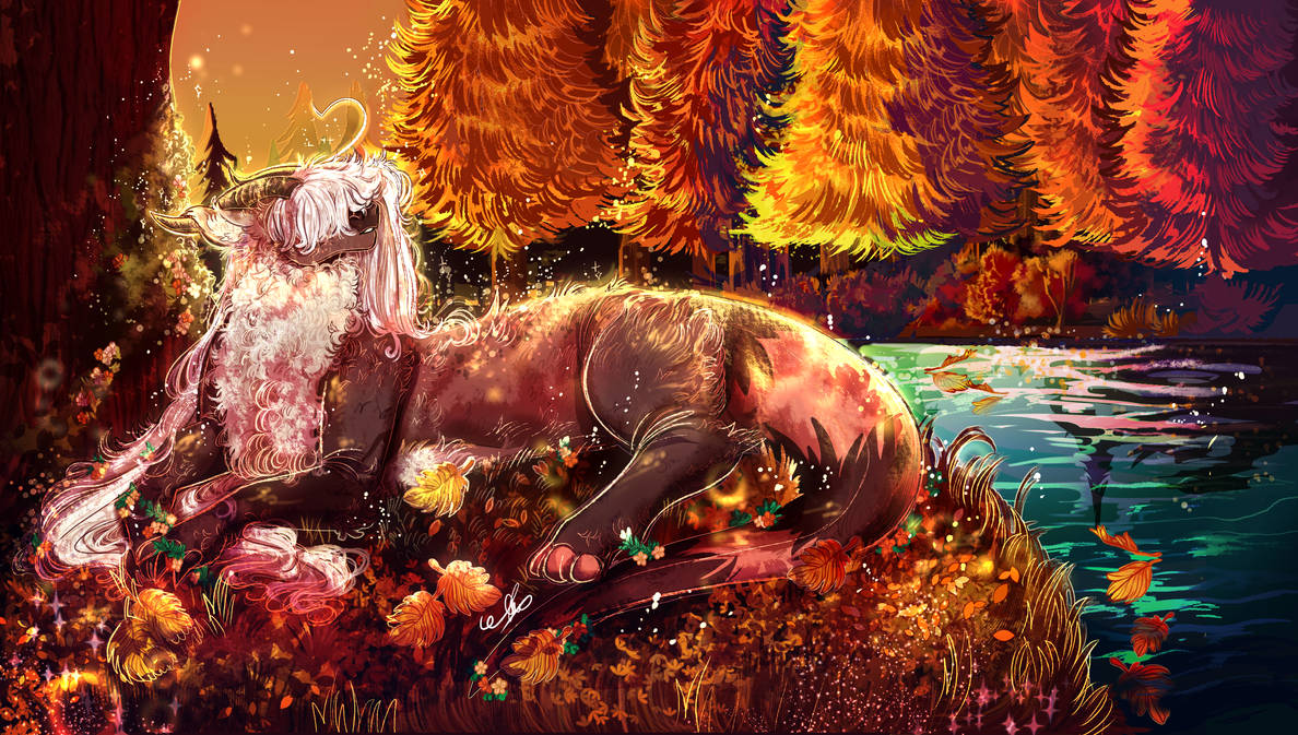 -Commission- Autumn Forest. by BunnAri on DeviantArt