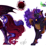 Halloween Adopts-Blood Moon,Black cat,Creepy Cute.