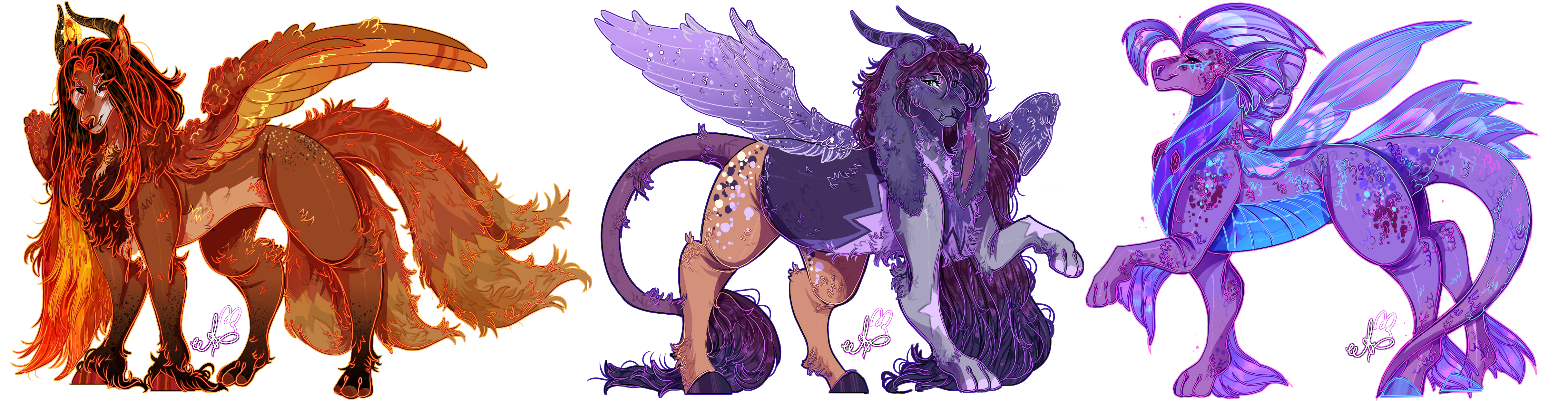 -Commission- Girl creatures.